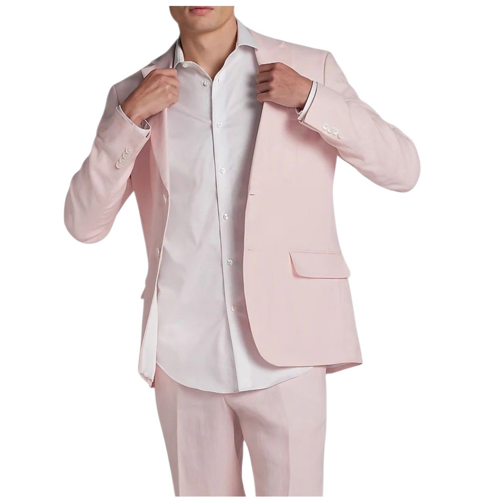 Tommy Hilfiger Mens Sport Coat Blazer Lannister Modern-Fit Pink Size‎ 38REG